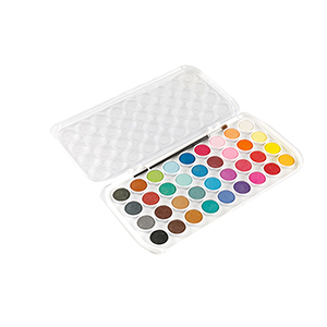 XXXVI Color Watercolor Set Pingere Rutrum cum Liberi