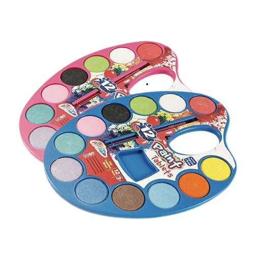 Factory-Direct 12-Color Oval Pan Firmus Watercolor Poena